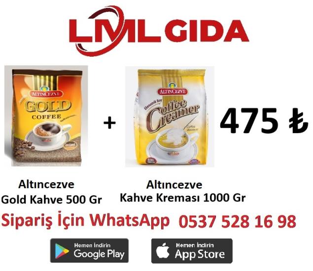 Altıncezve Gold Kahve 500 gr + Altıncezve Krema 1000 gr